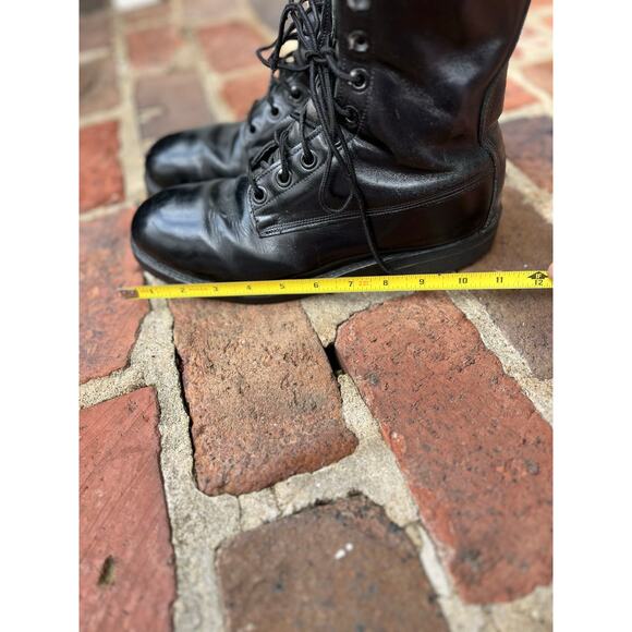 BF Goodrich Vintage Black Leather Military Combat Boots Mens Size 7.5R 1972 - Picture 8 of 8